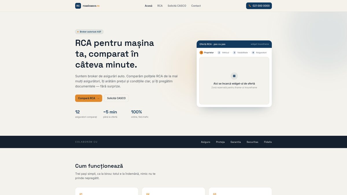 RCA & CASCO Hub — homepage