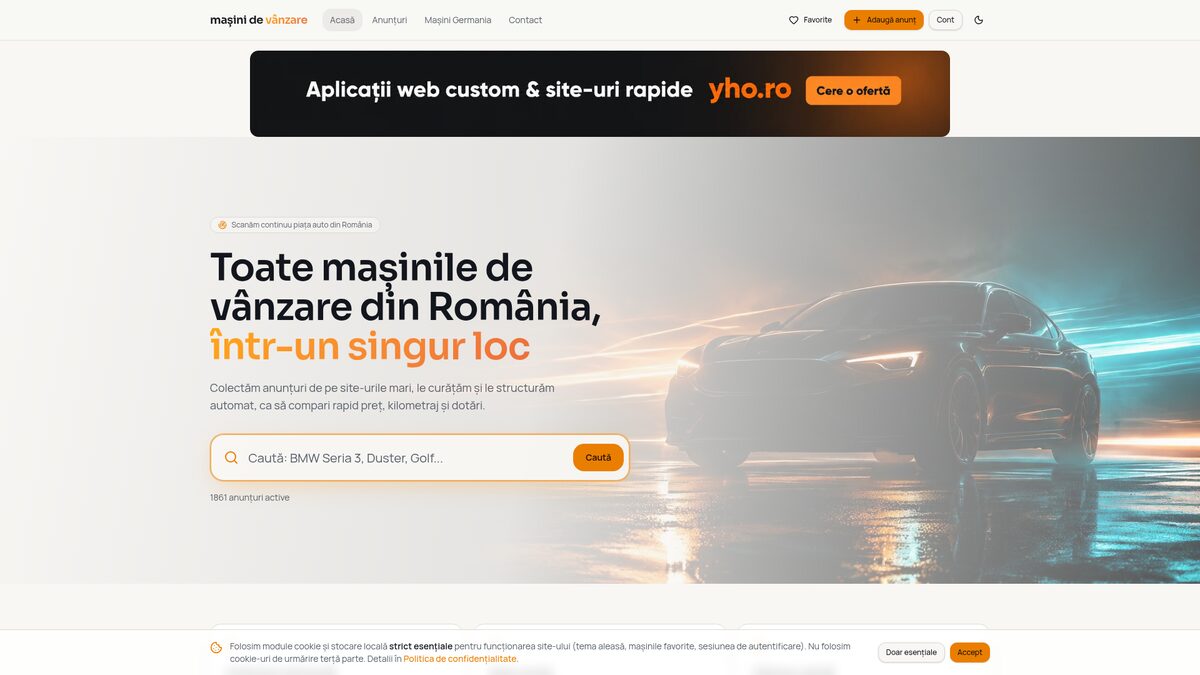 autocauta.ro — homepage