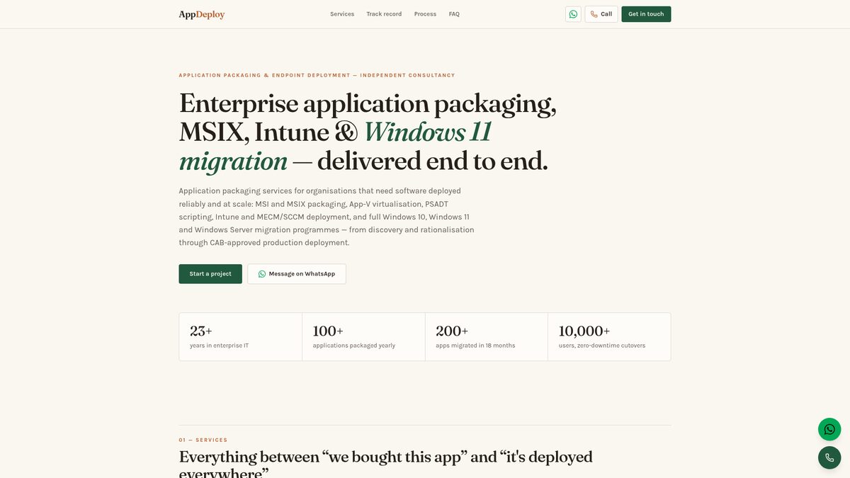 AppDeploy — homepage